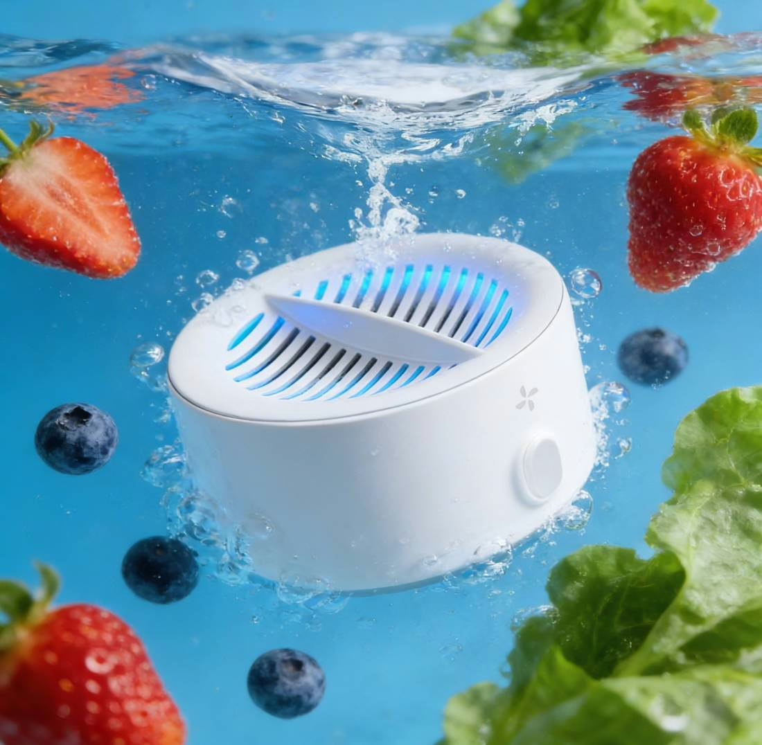 PuriBreeze cordless produce cleaner device